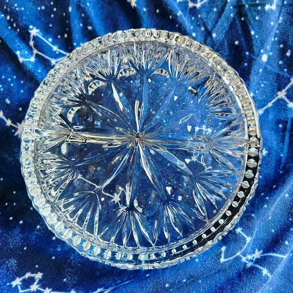 VINTAGE Princess House Crystal Glass Trinket Tray - Picture 3 of 5